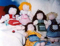 personalised rag dolls at craftymessymom.com