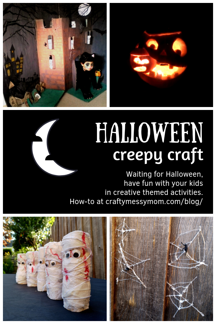 Halloween Craft - pin | craftymessymom.com