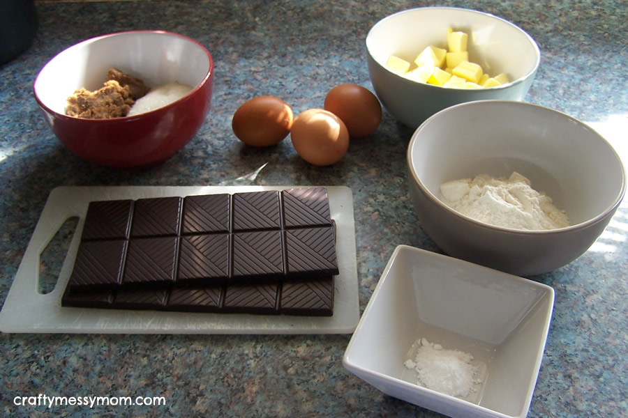 Brownie recipe -ingredients - craftymessymom.com
