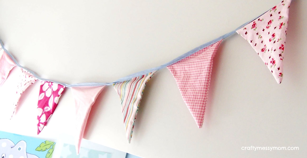 kids room decor | bunting by craftymessymom.com