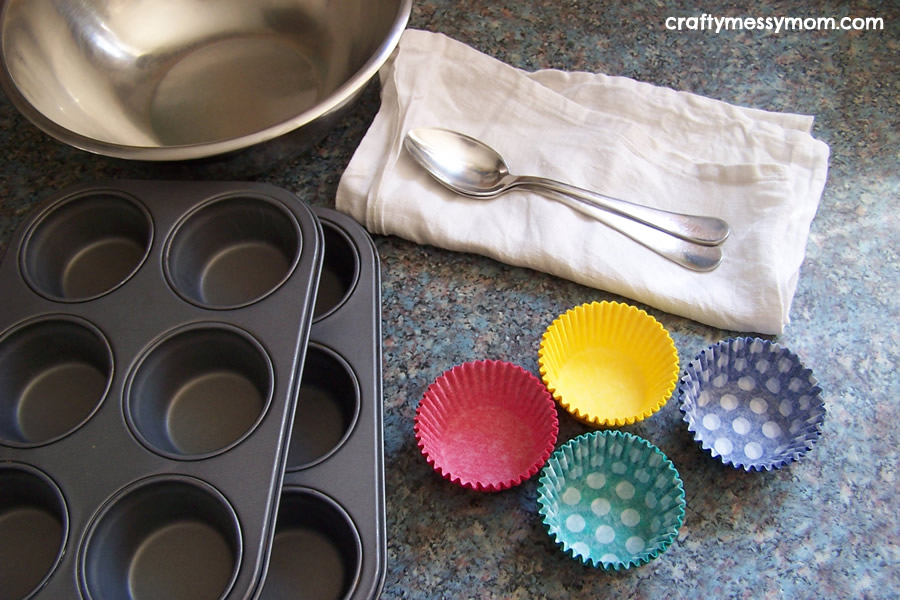 Muffins recipe - tools at craftymessymom.com