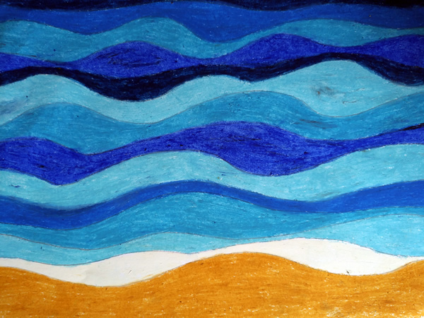 Blue waves at craftymessymom.com by @marzia_fa