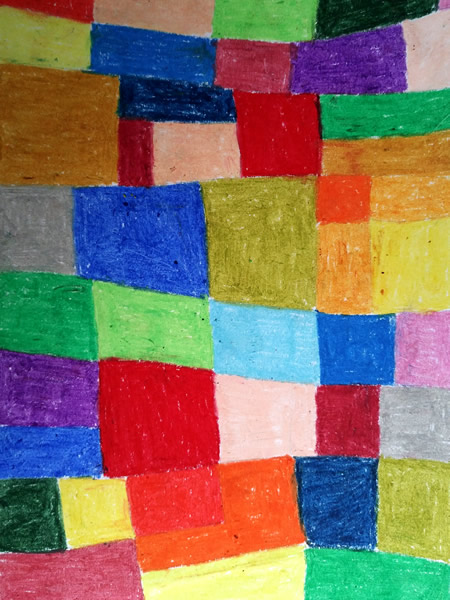 Paul Klee inspired drawing at craftymessymom.com by @marzia_fa