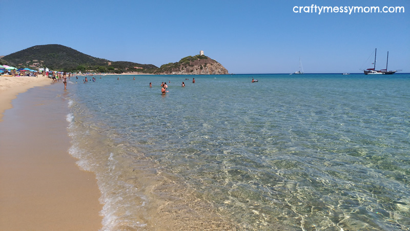 Sardinia sea at craftymessymom.com
