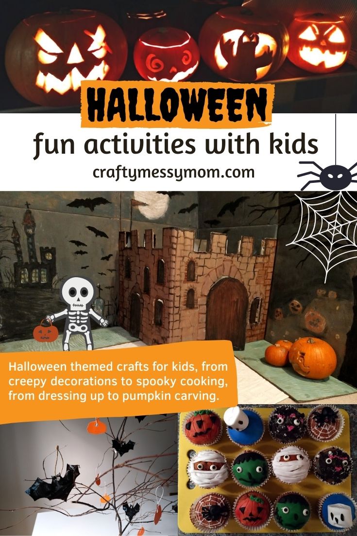 Halloween fun activities and crafts for kids at craftymessymom.com