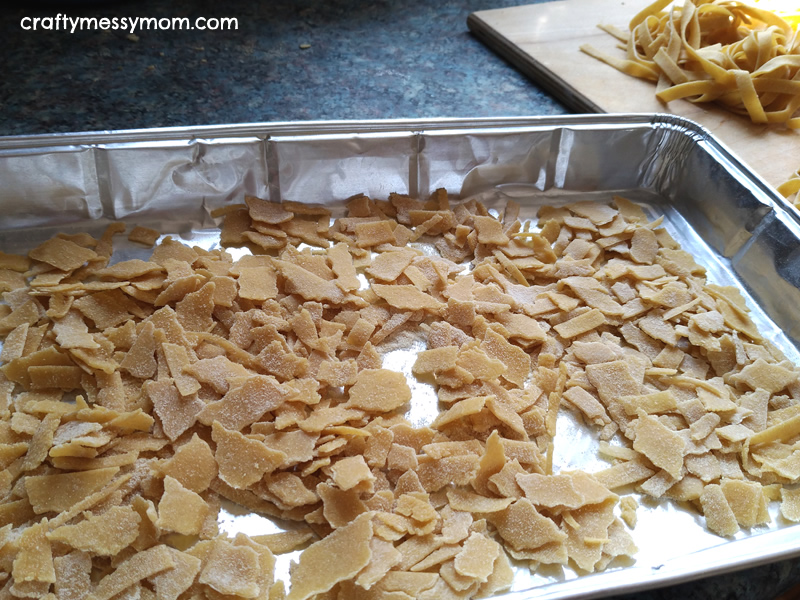 Homemade Maltagliati at craftymessymom.com